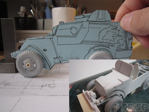 Master pattern for the 1:35th scale model kit.